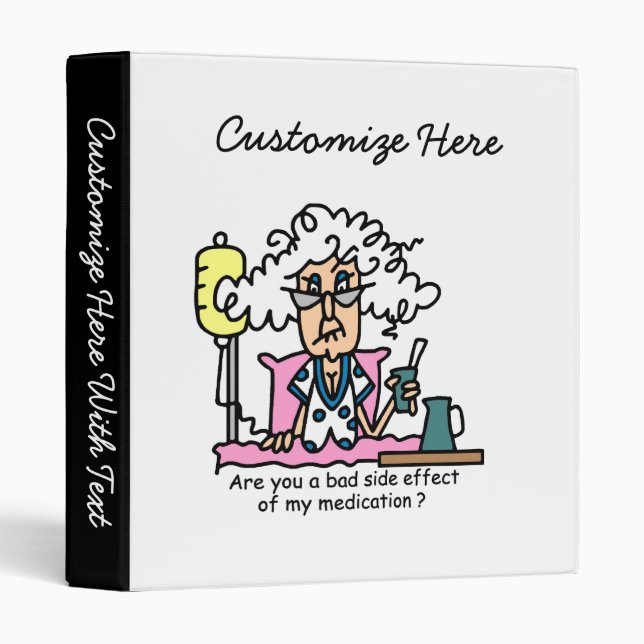 Medication Side Effect Humor Binder (Front/Spine)
