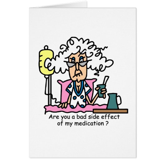 Medication Side Effect Humor Cards (Front)