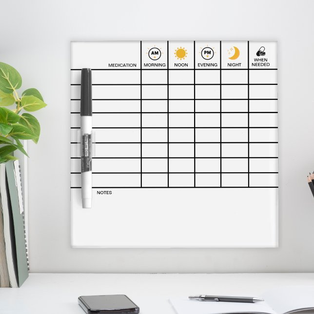Medication Tracker Take Your Meds Reminder Dry Erase Board (Medication Tracker Take Your Meds Reminder Dry Erase Board
)