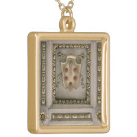 Medici Coat Of Arms, From The Soffit Of The Church Gold Plated Necklace |  Zazzle