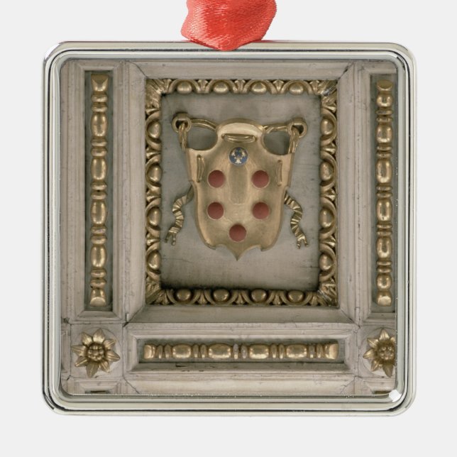 Medici coat of arms, from the soffit of the church metal ornament (Front)