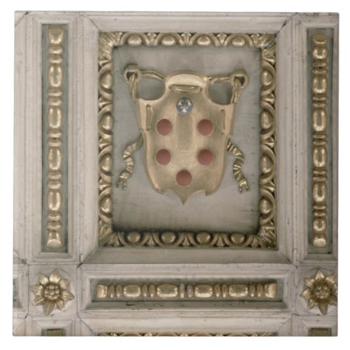 Medici coat of arms from the soffit of the church tile