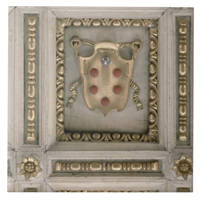 Medici coat of arms, from the soffit of the church tile (Front)