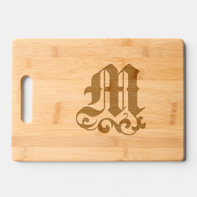 MEDICI -M-  ENGRAVED CUTTING BOARD (Front)