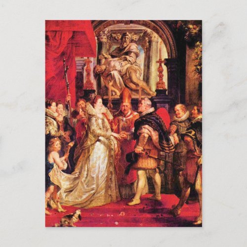 Medici Marriage in Florence by Paul Rubens Postcard