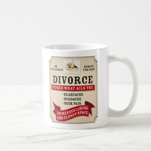 Medicinal Divorce Label Coffee Mug