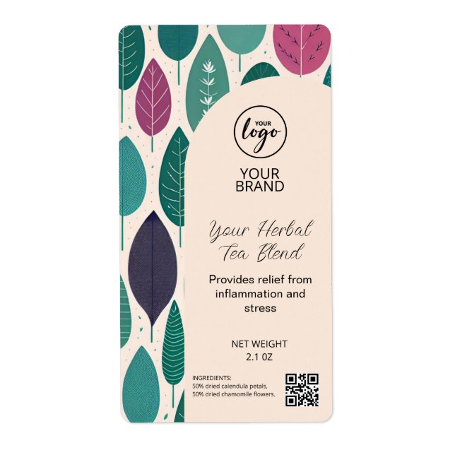 Medicinal Tea Product Labels (Front)