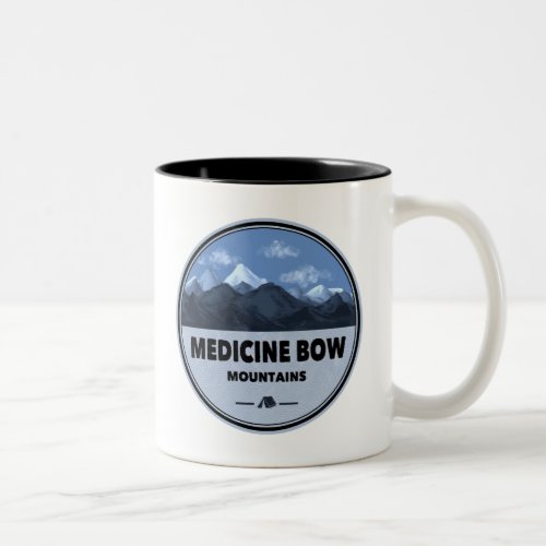 Medicine Bow Mountains Colorado Wyoming Camping Two_Tone Coffee Mug