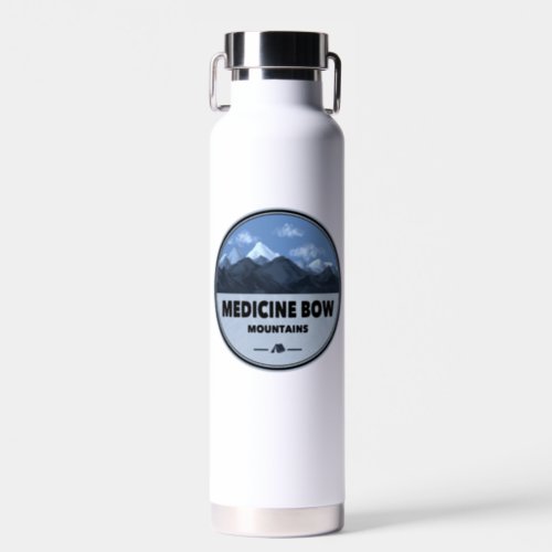 Medicine Bow Mountains Colorado Wyoming Camping Water Bottle