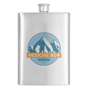 Medicine Bow Mountains Colorado Wyoming Flask