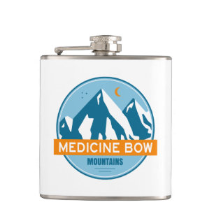 Medicine Bow Mountains Colorado Wyoming Flask
