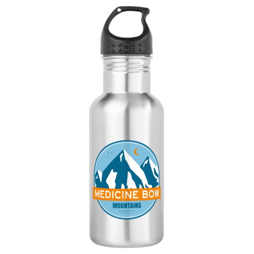 Medicine Bow Mountains Colorado Wyoming Stainless Steel Water Bottle