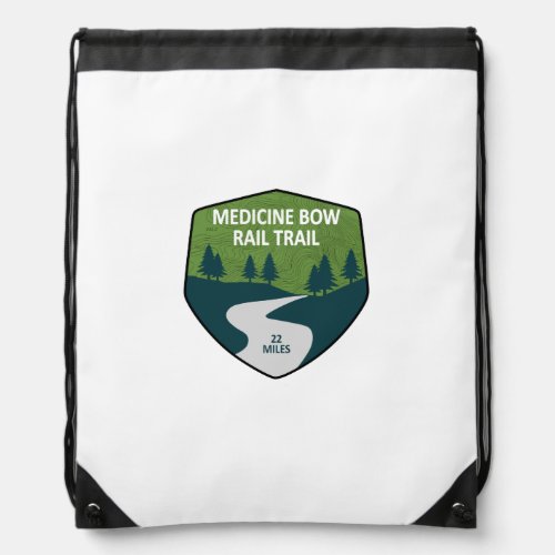 Medicine Bow Rail Trail Drawstring Bag