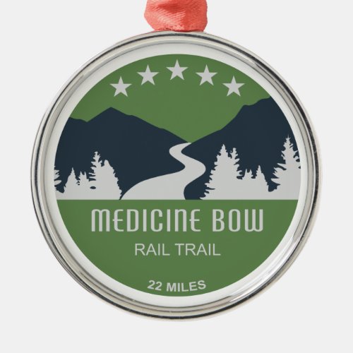 Medicine Bow Rail Trail Metal Ornament