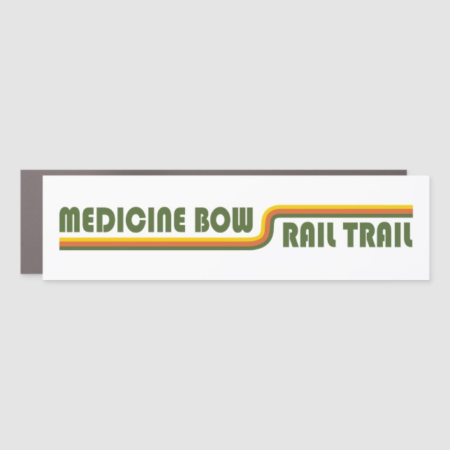 Medicine Bow Rail Trail Wyoming Car Magnet (Front)