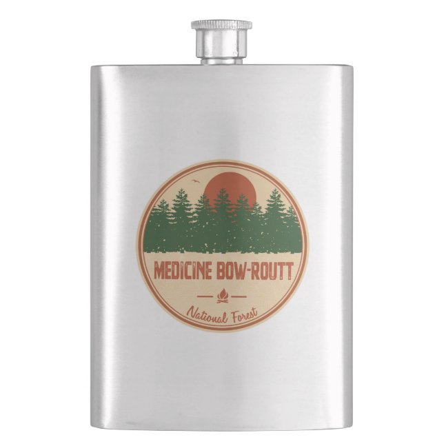 Medicine Bow-Routt National Forest Flask (Front)