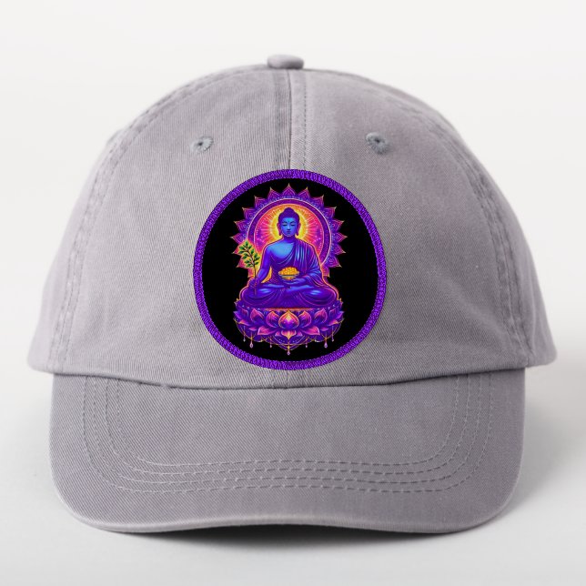 Medicine Buddha Modern Tibetan Buddhist Design Patch (On Headwear)