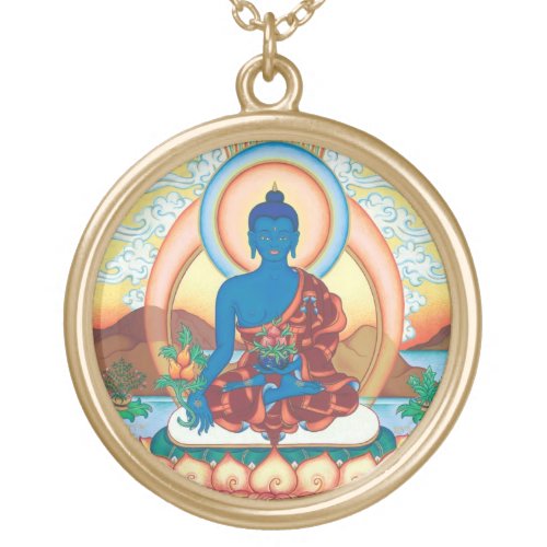 Medicine Buddha round necklace _ Master of Healing