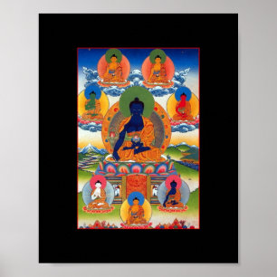 Medicine Buddha Tibetan Buddhist Art Poster