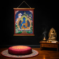 Medicine Buddha Tibetan Buddhist Thangka Art