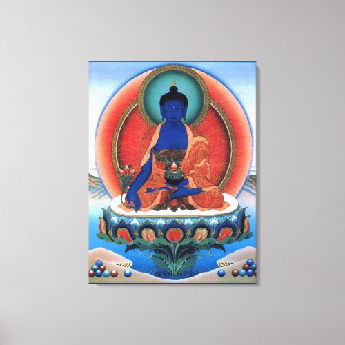 Medicine Buddha Wrapped Canvas