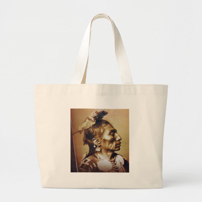 Medicine Crow Apsaroke Native American Indian Tote Bags