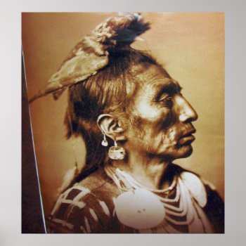 Medicine Crow Apsaroke Native American Indian Poster by allphotos at Zazzle