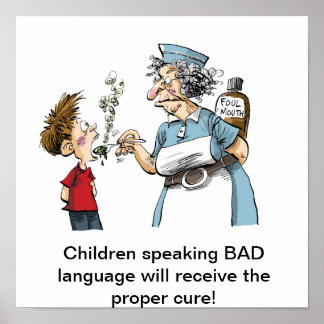 Medicine for BAD language! Poster