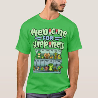 Medicine For Happiness Reptile Wildlife Animal fri T-Shirt