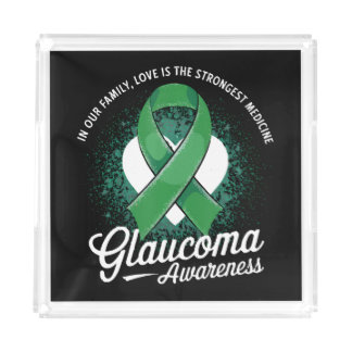 Medicine Glaucoma Awareness Acrylic Tray