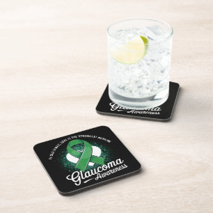 Medicine Glaucoma Awareness Beverage Coaster