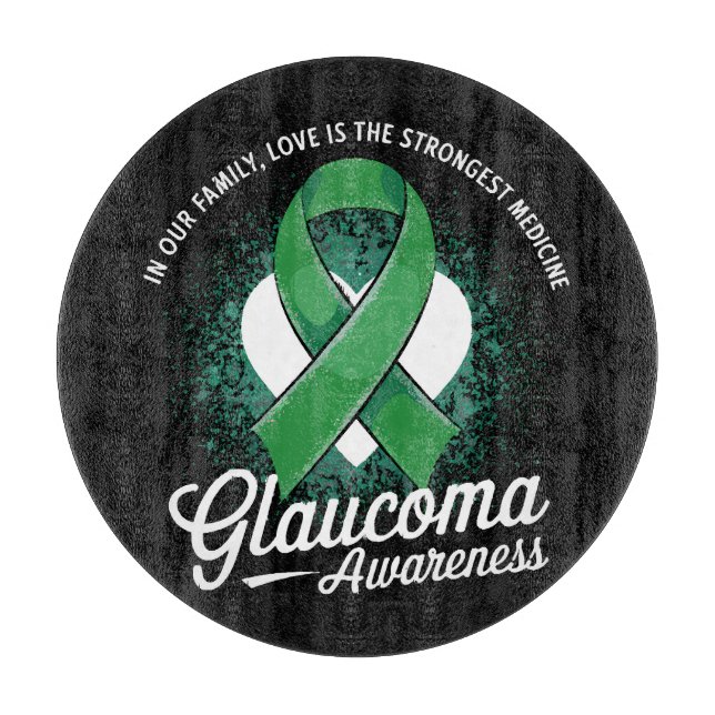 Medicine Glaucoma Awareness Cutting Board (Front)