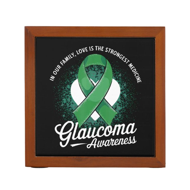 Medicine Glaucoma Awareness Desk Organizer (Front)