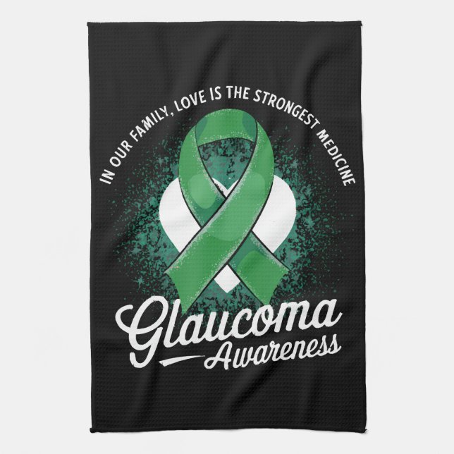 Medicine Glaucoma Awareness Kitchen Towel (Vertical)