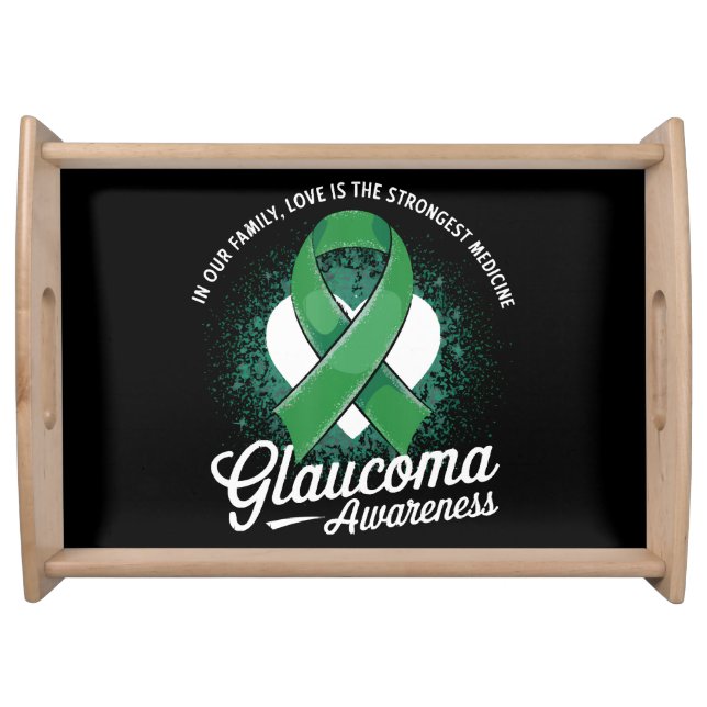 Medicine Glaucoma Awareness Serving Tray (Front)