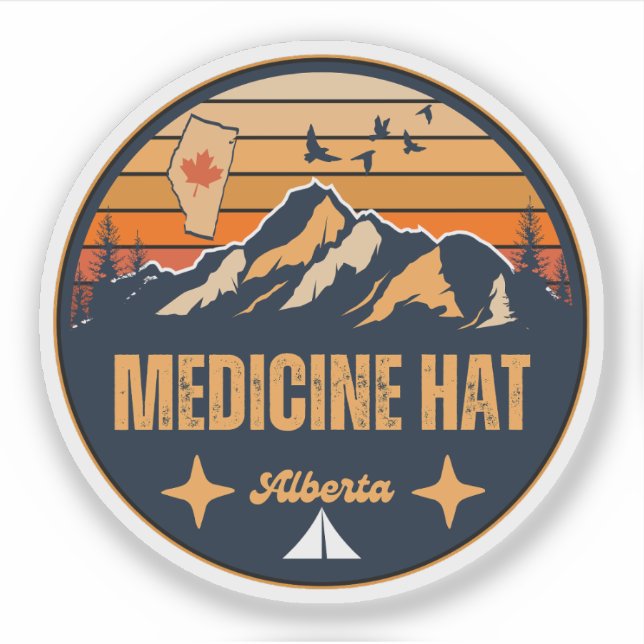 Medicine Hat, Alberta Sticker (Front)
