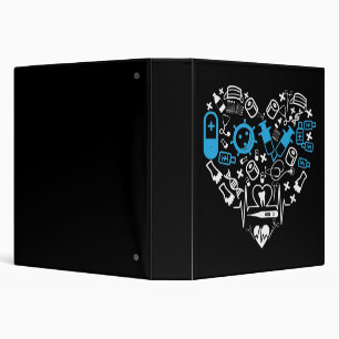 Medicine - Heart From Medicine Equipment 3 Ring Binder