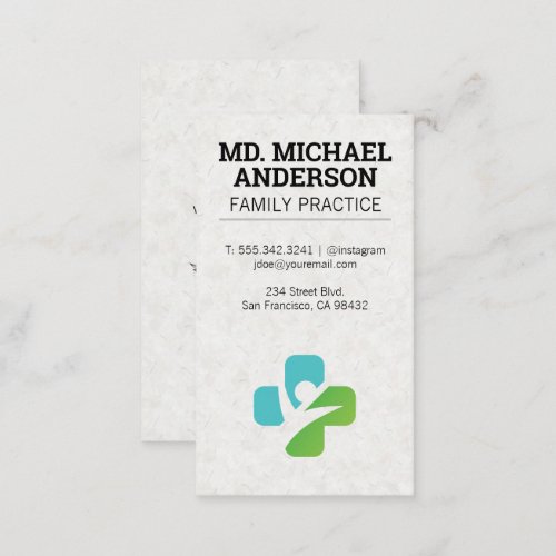 Medicine Logo  Medical Symbol Business Card