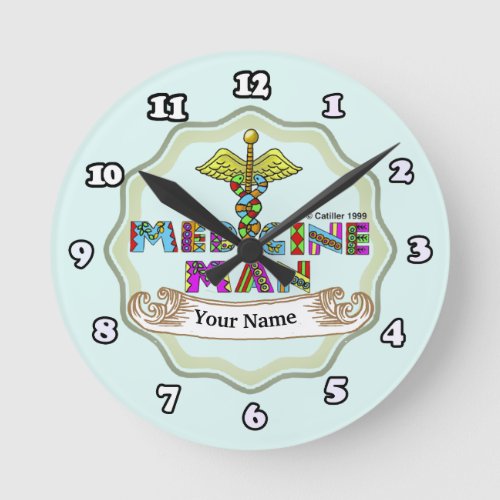 Medicine man  custom name clock