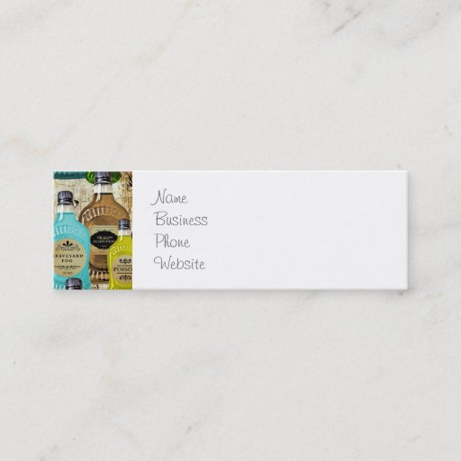 Customizable Medicine Man Magic Potion Apothecary Tonic Bottles Business Cards