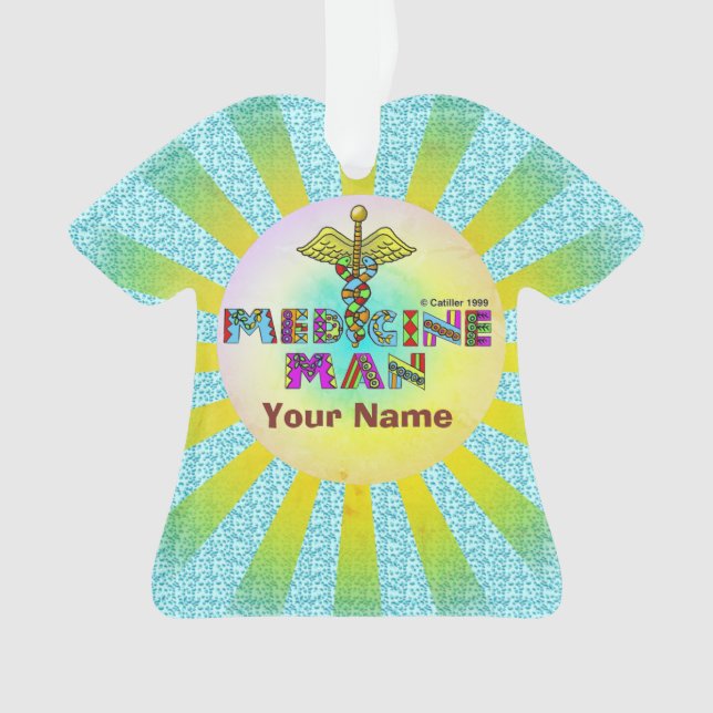 Medicine man medical scrubs ornament (Front)