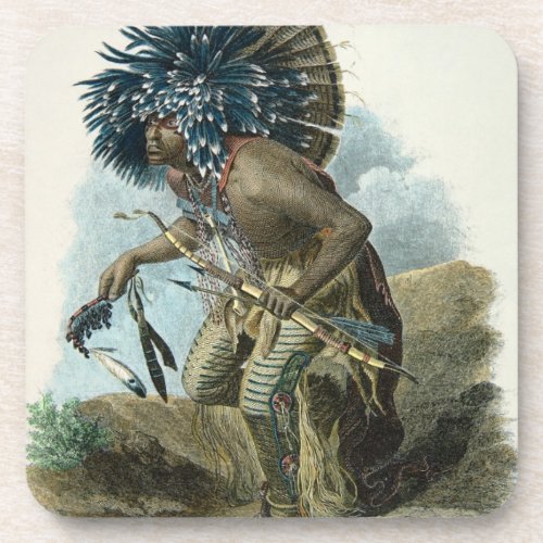Medicine man of the Mandan tribe in the costume of Coaster
