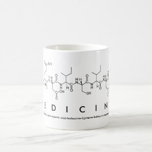 Medicine peptide word mug