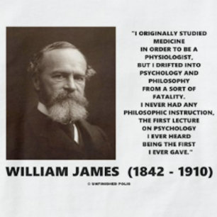 Medicine Psychology Philosophy William James Quote T-Shirt