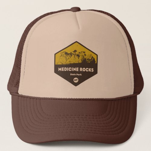 Medicine Rocks State Park Montana Trucker Hat