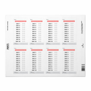 Medicine Tracker Labels