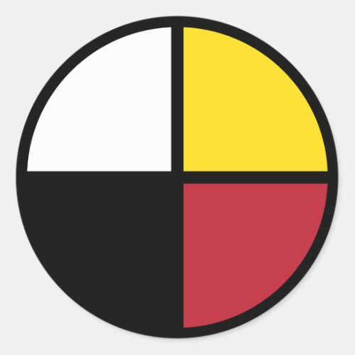 Medicine Wheel Classic Round Sticker