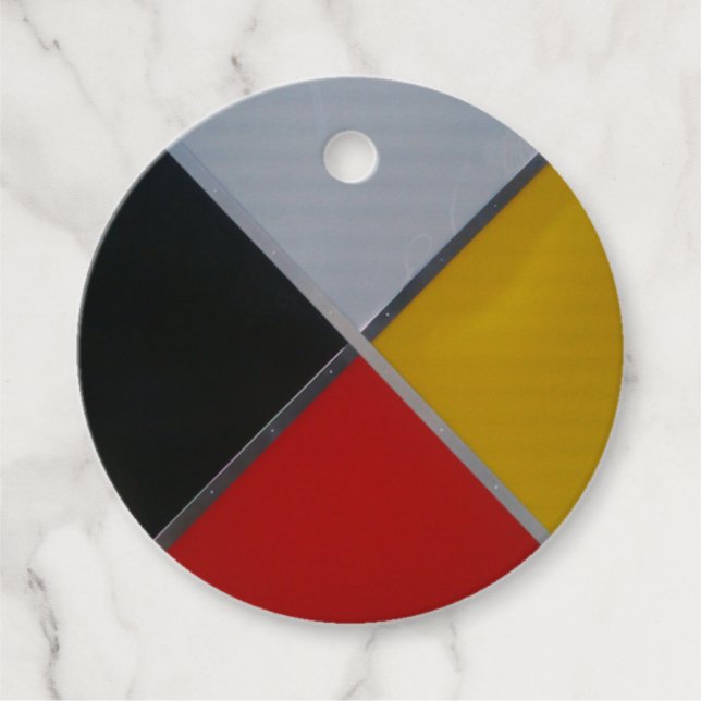 Medicine Wheel Favor Tags (Front)