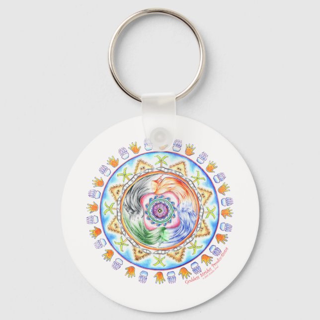 Medicine Wheel Keychain (Front)