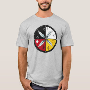 Medicine Wheel Mandala Round Indigenous T-Shirt